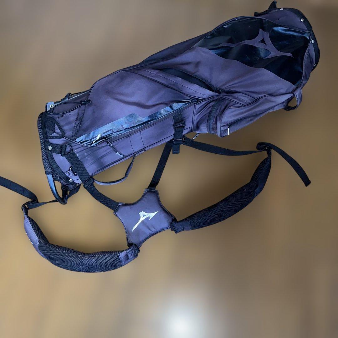 Mizuno K1-L0 スタンド式　キャディバッグ 黒　超軽量　9.0型