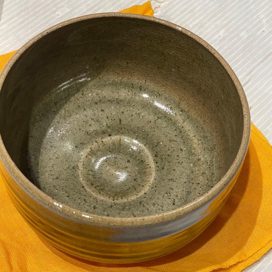 新品未使用　因久山焼　茶碗　抹茶碗　窯元　良憲　茶道具　コレクション　一点もの