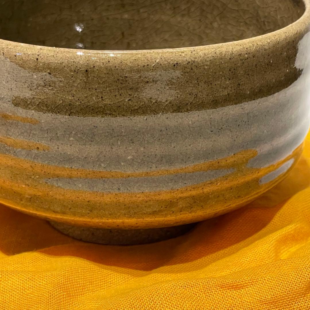 新品未使用　因久山焼　茶碗　抹茶碗　窯元　良憲　茶道具　コレクション　一点もの