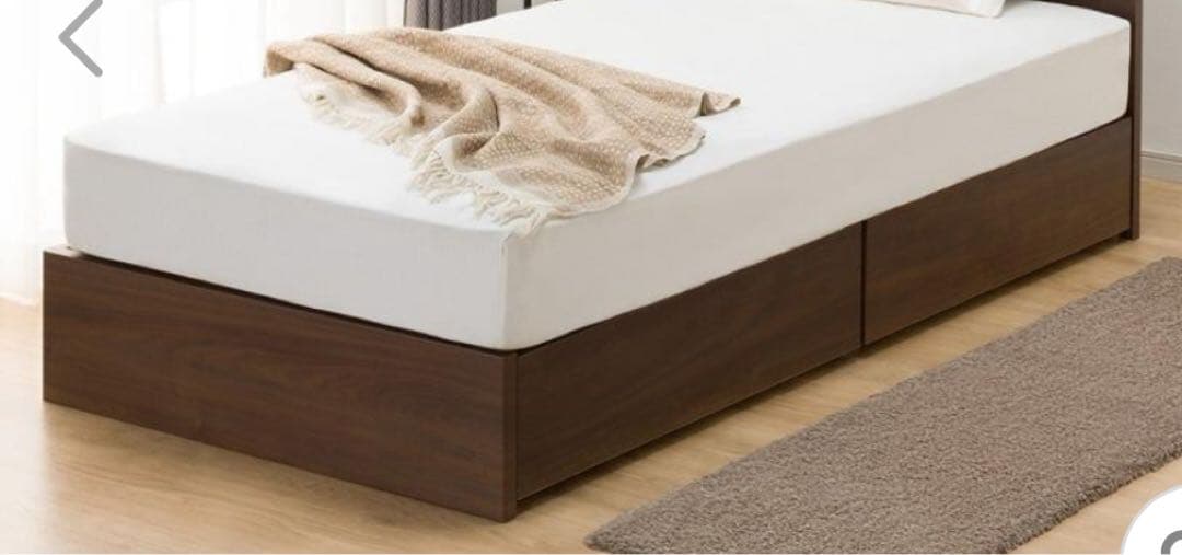 ニトリ　ダブルサイズ　ベットフレーム　引き出し収納付き　指定地域送料無料