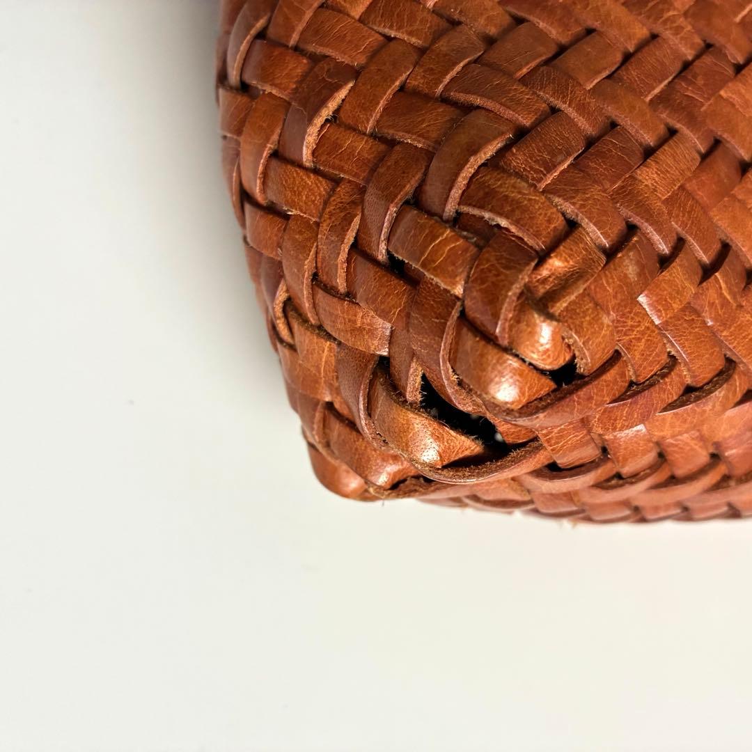 ドラゴンディフュージョン　メッシュトートバッグ　コニャックブラウン