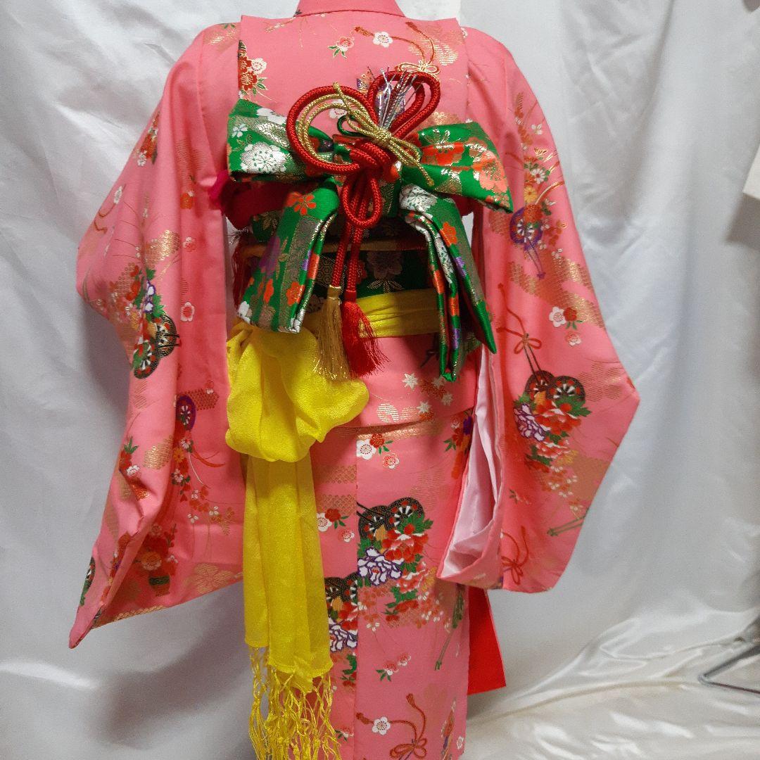 七五三 女の子３歳　着物、帯、小物一式　フルセット