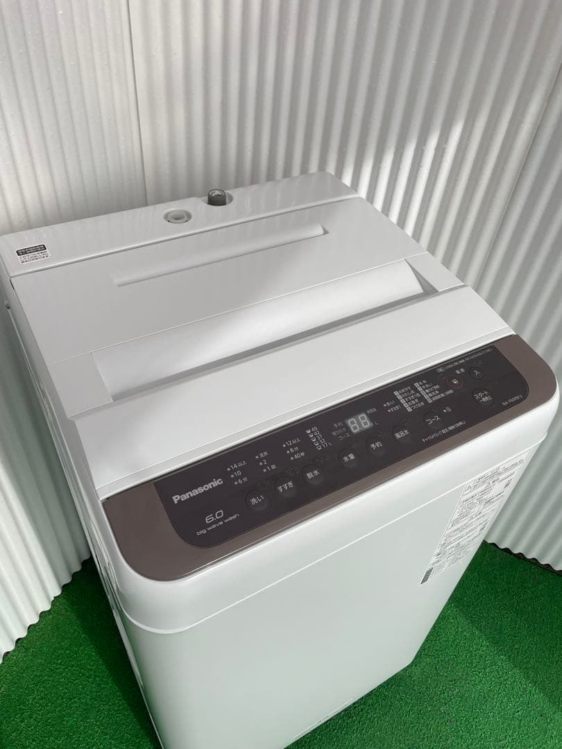 974パナソニック Fシリーズ ブラウン 6kg洗濯機 槽カビ予防 風乾燥機能付