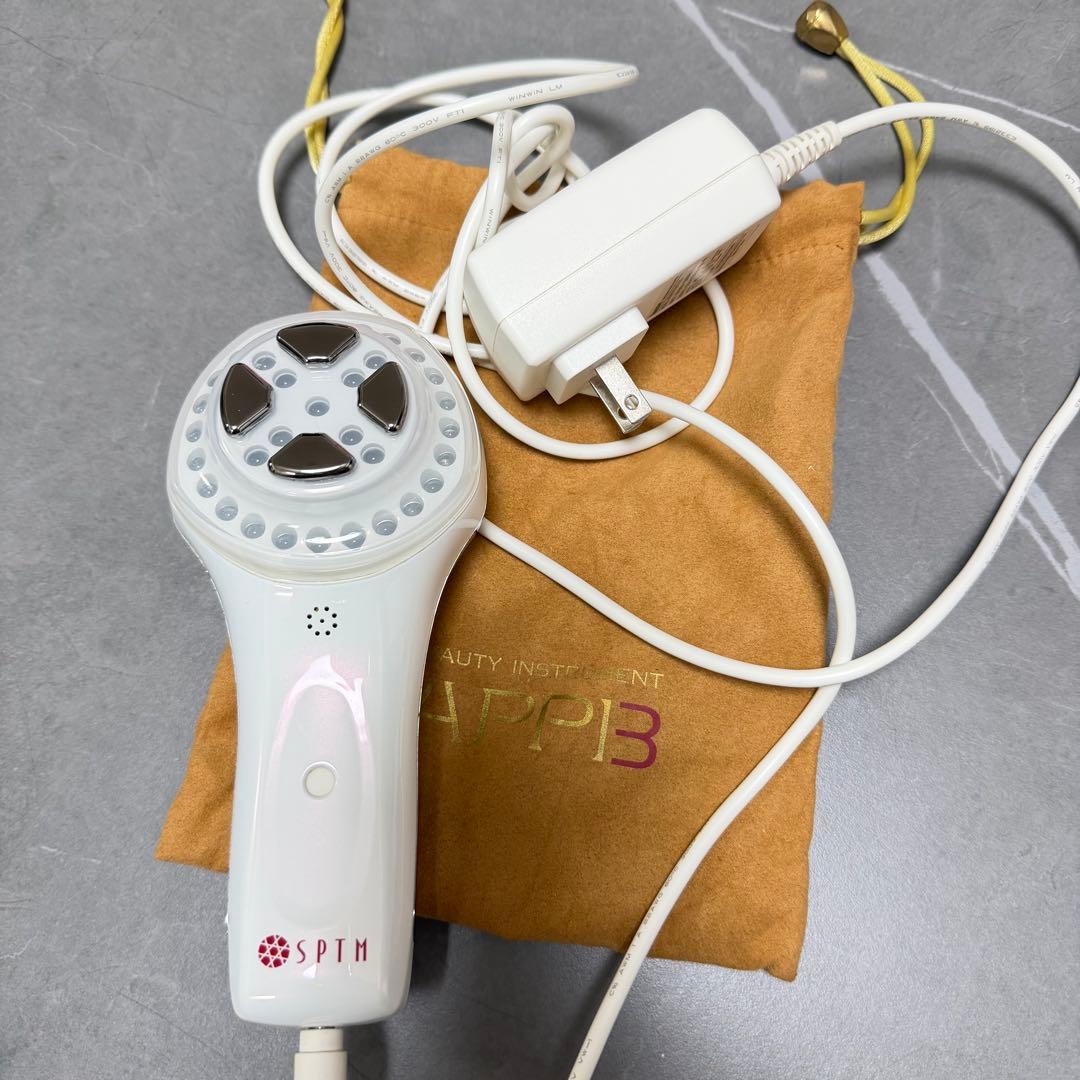 SPTM LED美顔器 ホワイト 充電器付き