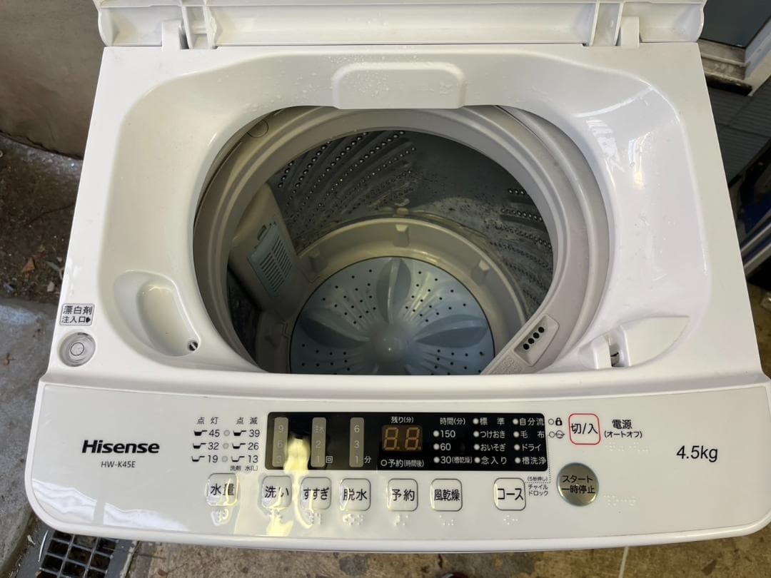 ハイセンス 洗濯機 HW-K45E 2022年製 4.5㎏ 動作確認済 中古品