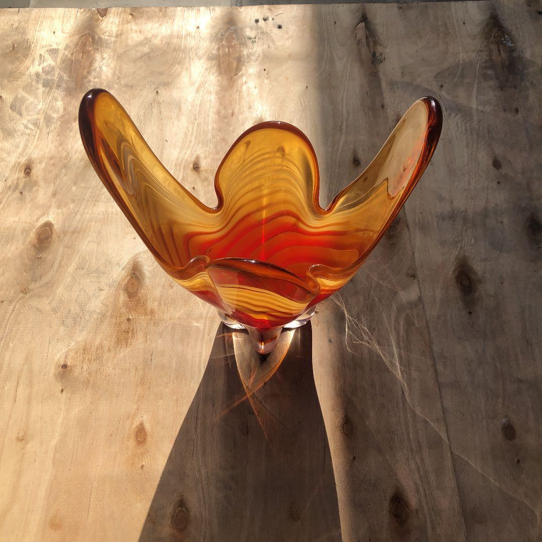 花瓶　ガラス　サイケ　レトロ　鍾乳洞　モニュメント　アリゾナ砂漠　津軽びいどろ