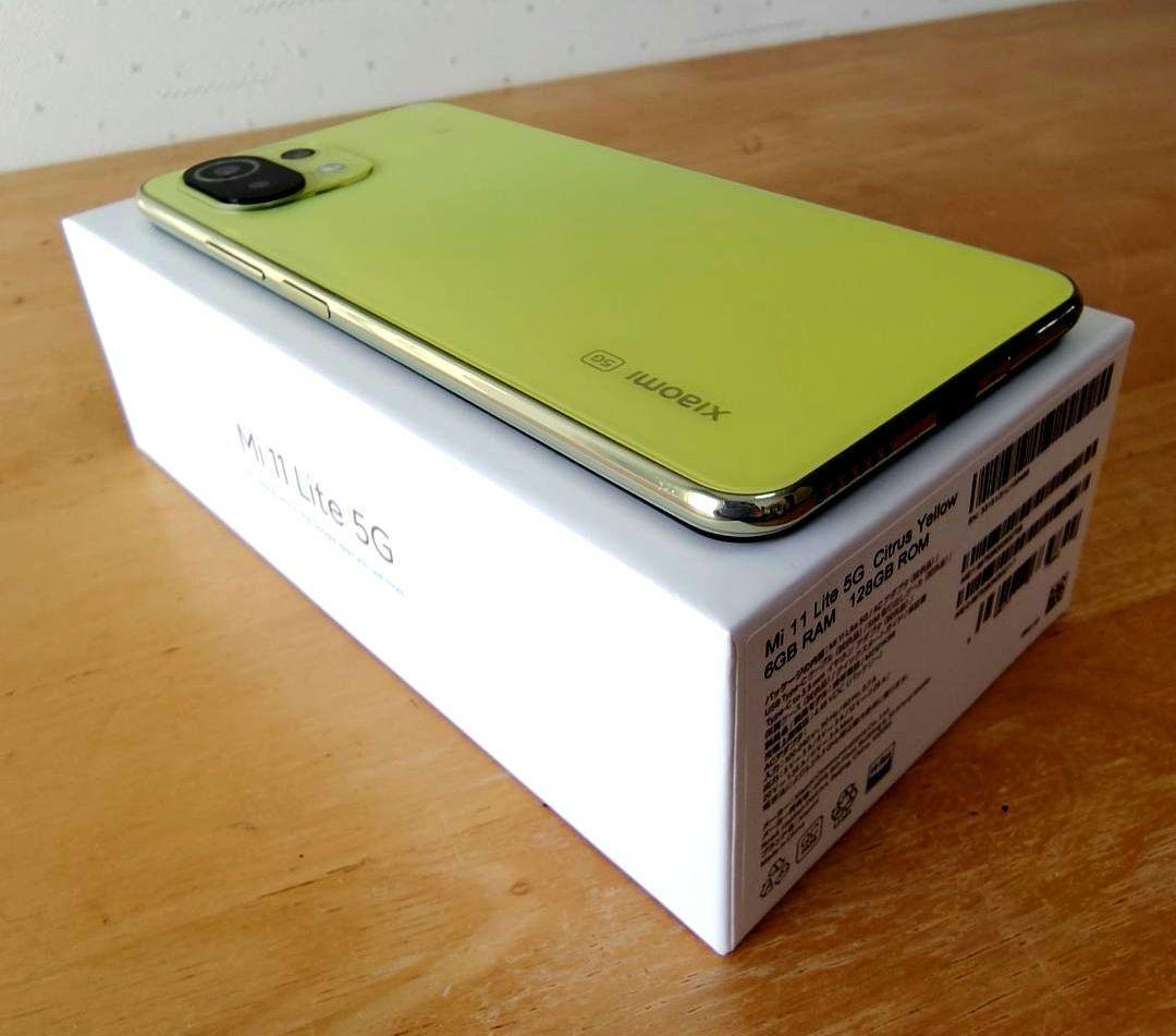 【美品】 MI 11 Lite 5G(SIMフリー)　 シトラスイエロー