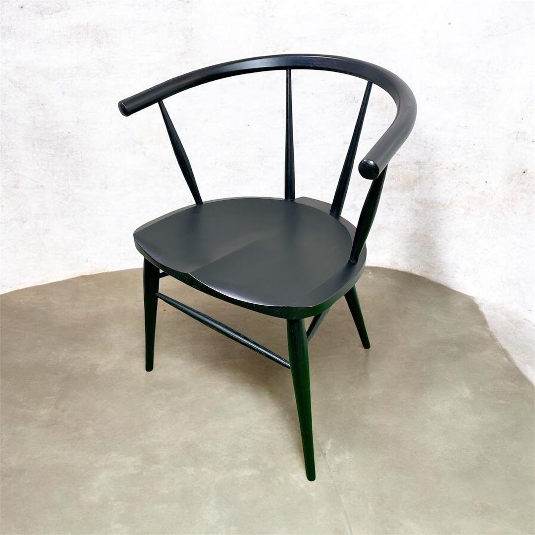 美品！かわいい　おしゃれ　柏木工　カフェチェア　椅子 オーク W512A