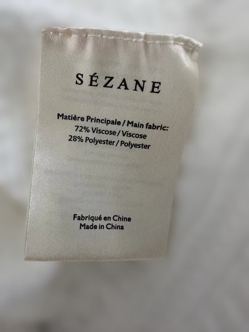 Sezane　セザンヌ　ブラウス　ニット　M　ホワイト　Roma Jumper