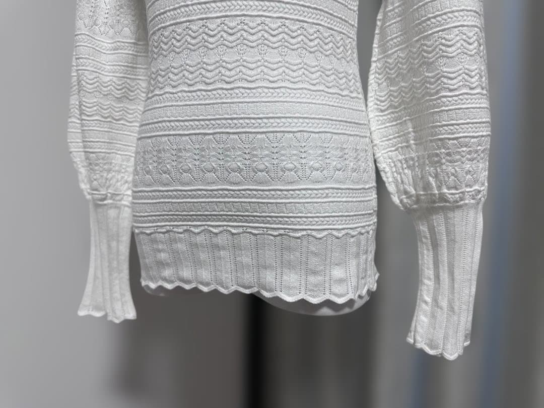 Sezane　セザンヌ　ブラウス　ニット　M　ホワイト　Roma Jumper