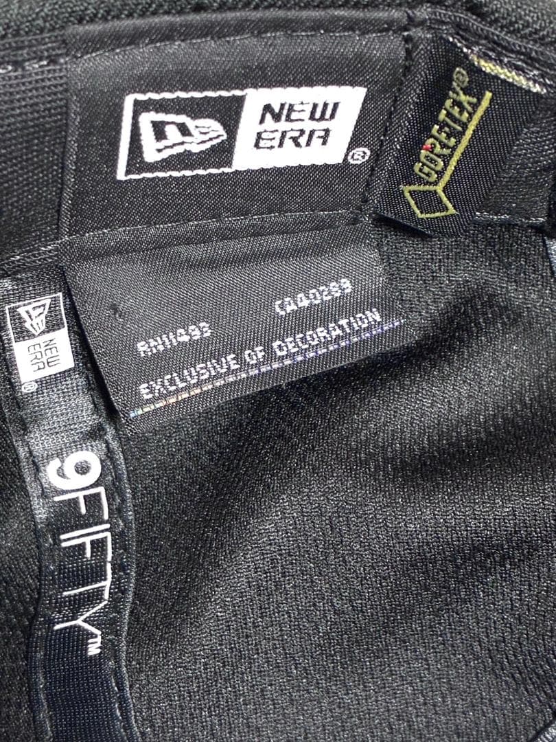 【フォロー割】美品 ダイワ ニューエラ ゴアテックス ロゴキャップ ブラック 黒