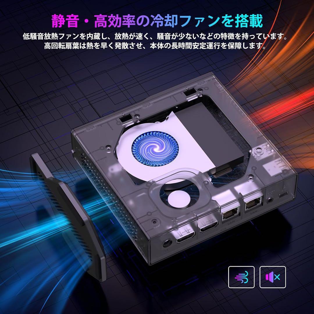 1品限り❤️ミニpc N97 最大3.6GHz 16GB 512GB 60Hz静音