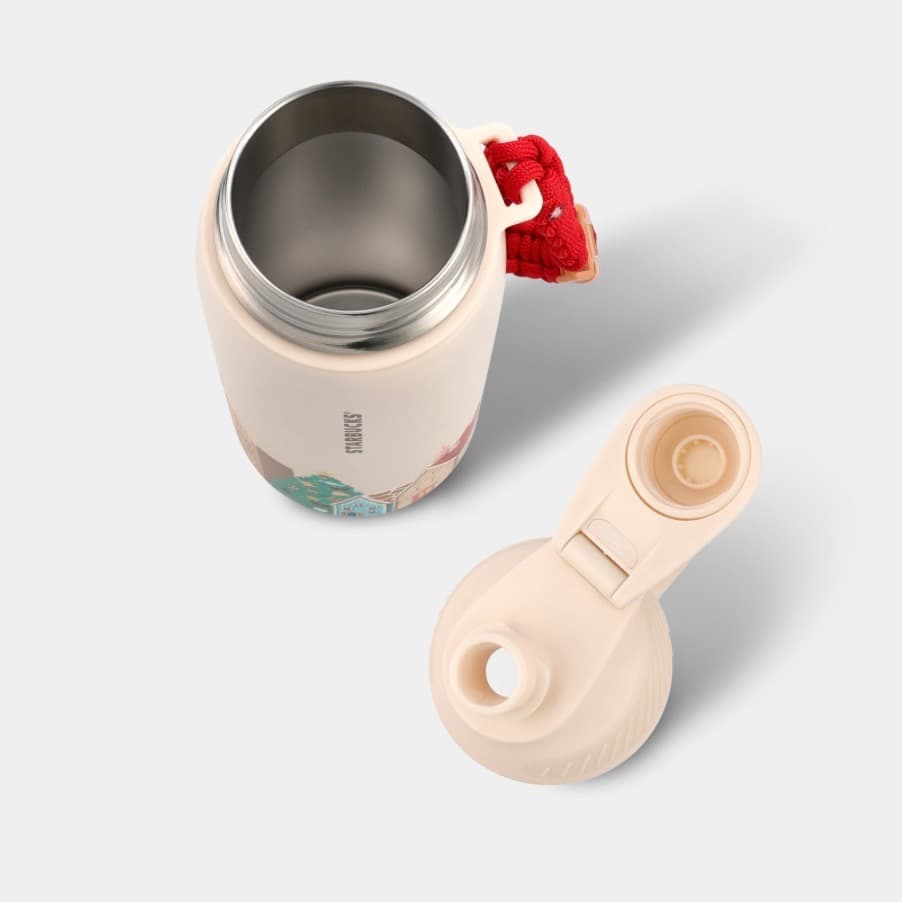 【海外スタバ限定】スターバックス クッキーハウス ストラップ付ステンレス水筒