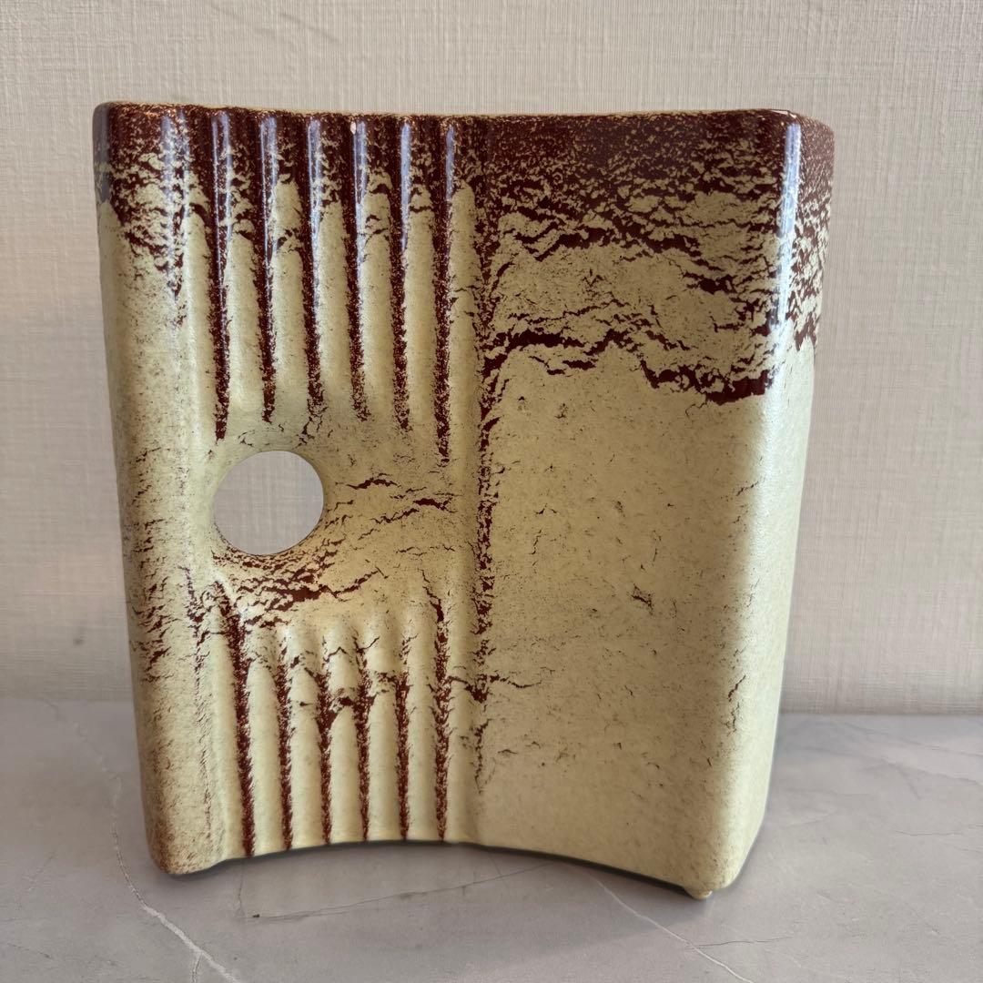 60s〜 Bertoncello 花瓶 彫刻的 グラフィカル ミッドセンチュリー