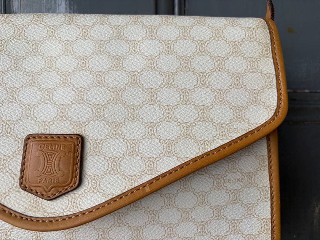 1980s vintage cap ビンテージセリーヌショルダーバック　マカダム