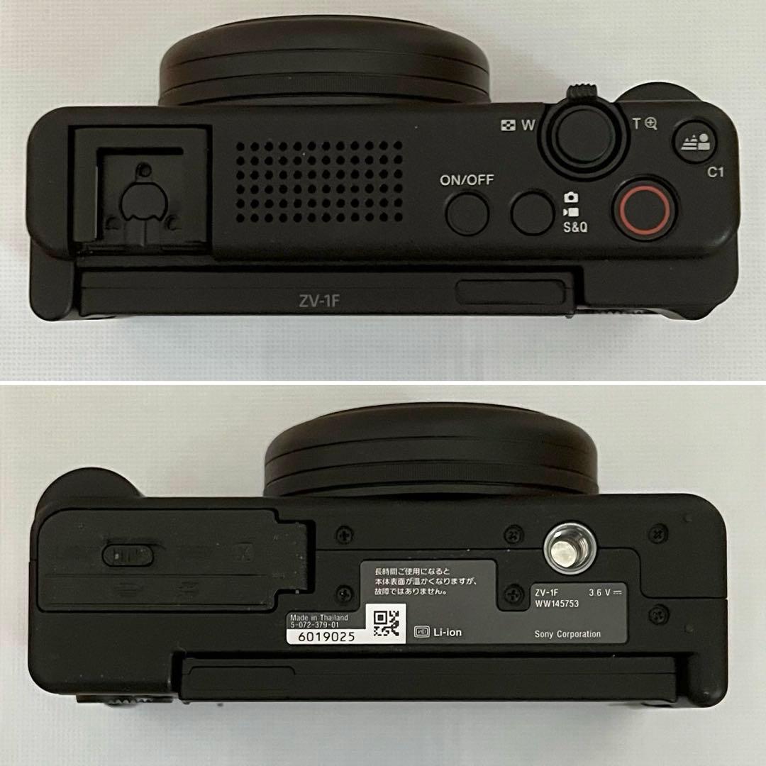 保証付 SONY zv-1f 純正予備バッテリー付 美品 vlog デジカメ