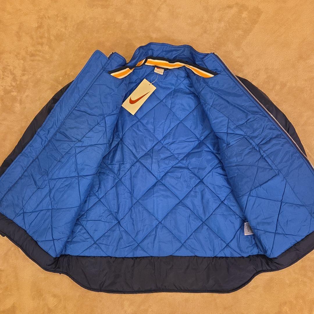 未使用！Nike 90sナイロンジャケット ネイビー×イエロー ビッグシルエット