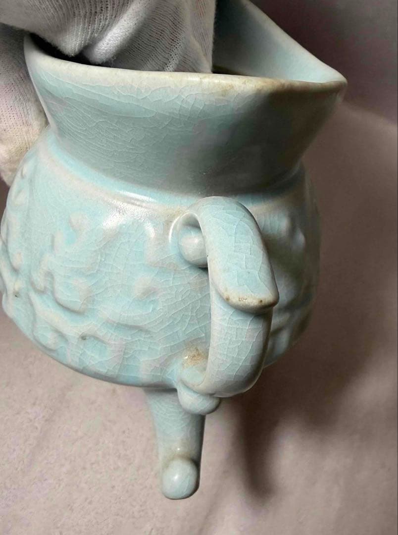 中国 三つ足水注　f2260117