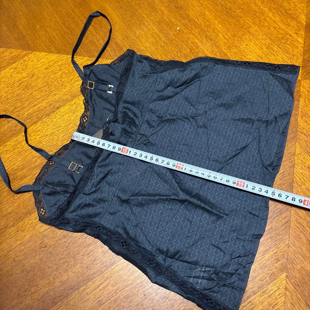 新品　ルイヴィトン　黒　キャミソール　モノグラムフラワー
