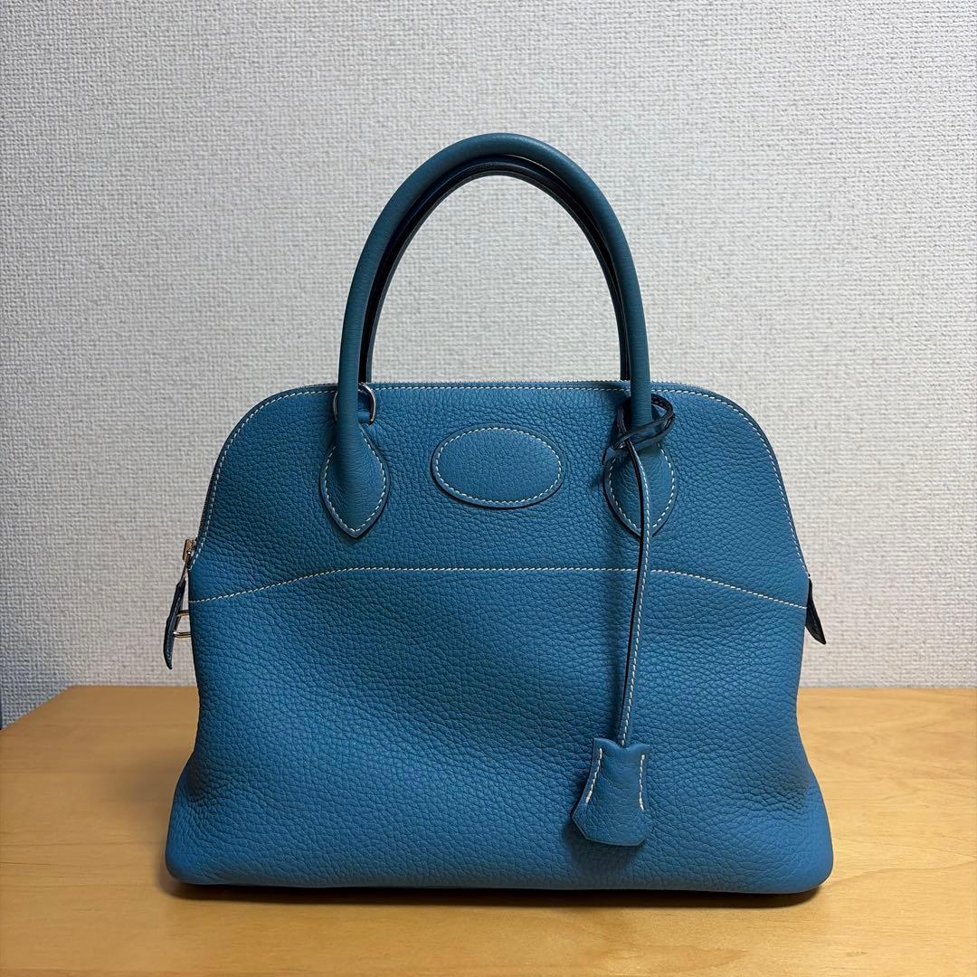 極美品‼️ HERMES エルメス　ボリード　31 ブルージーン　付属品全てあり