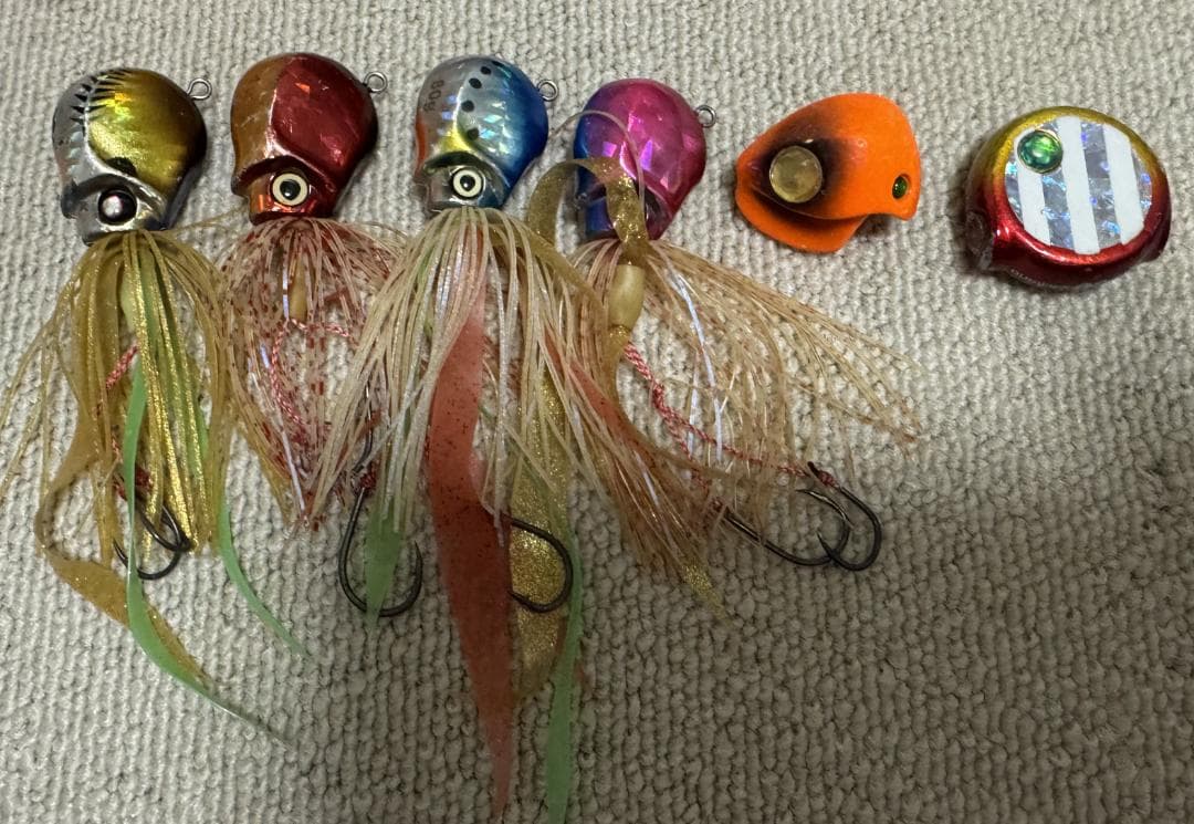 タイラバ27個セット ケース・ネクタイ6本 フック10セット