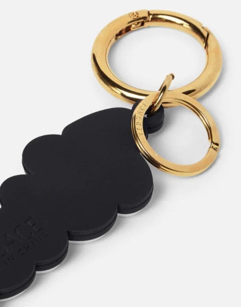 【正規品】VERSACE ヴェルサーチェ バーシティ ロゴ キーリング