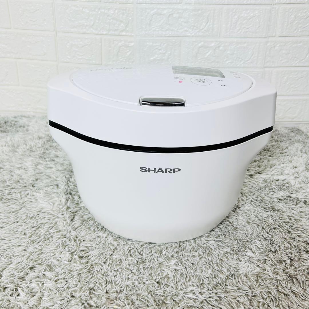 美品 シャープ ヘルシオ 水なし自動調理鍋 KN-HW16G-W ホットクック