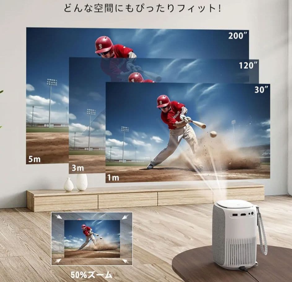 【新品未使用】ONAYO プロジェクター コンパクト