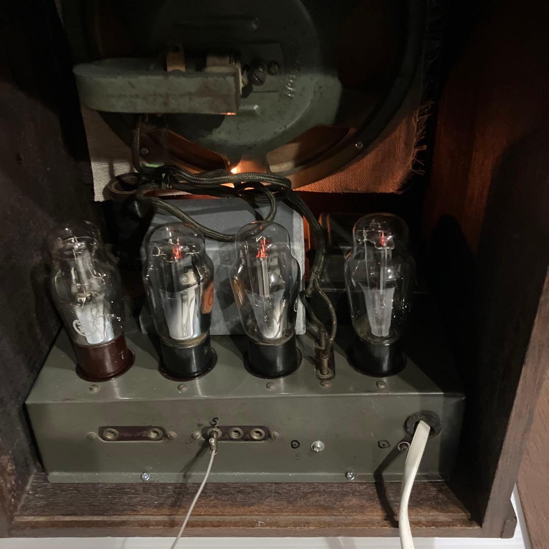 真空管ラジオ　4球ST管式　完動品 　　不良部品、古い部品交換済み