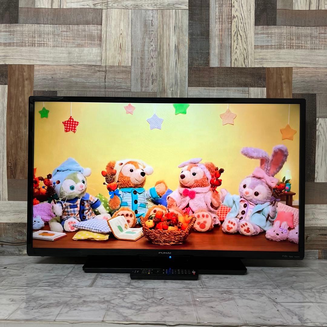 即日受渡❣️全国送料込 フナイ40型地デジBSCSテレビ Wチューナー裏番組録画可