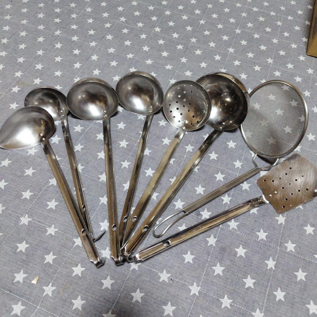 AG 業務用　18-8ステンレス レードル他　菜箸 10点 まとめ売り