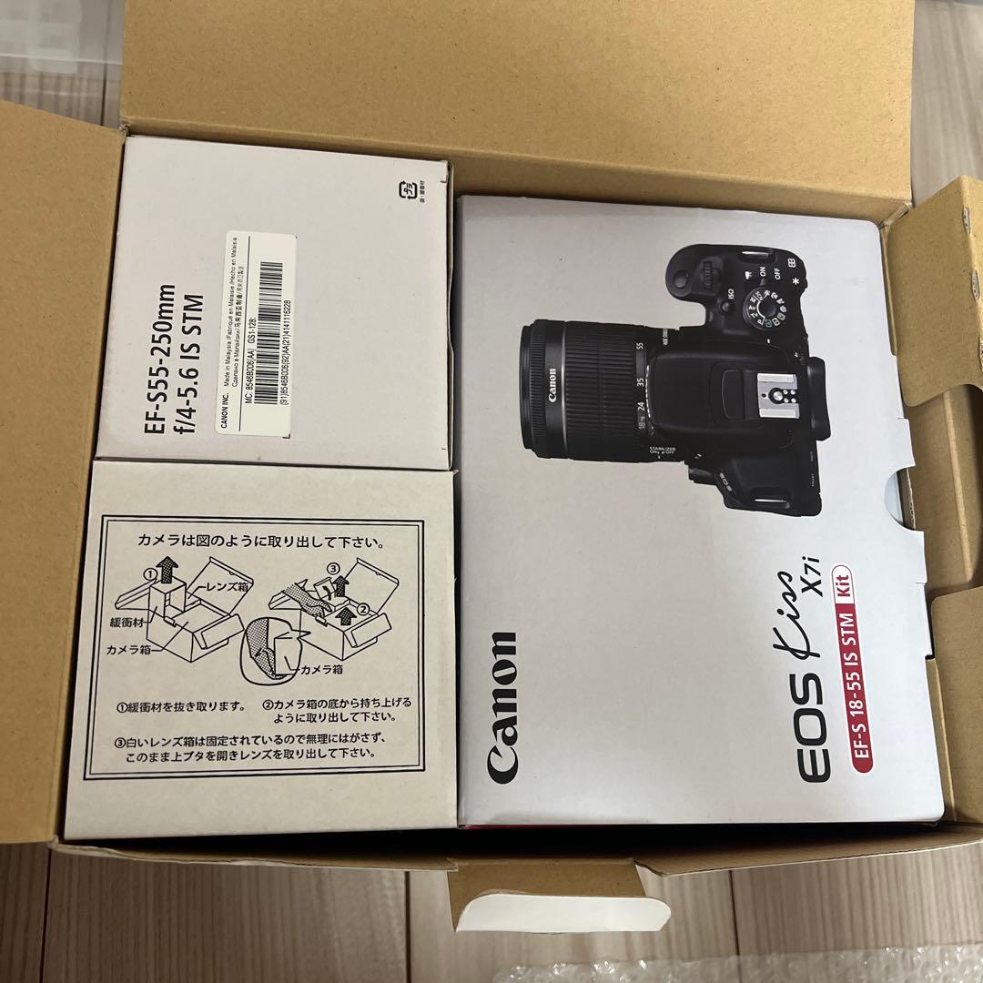 一眼レフ　Canon EOS kiss X7i ダブルズームキット