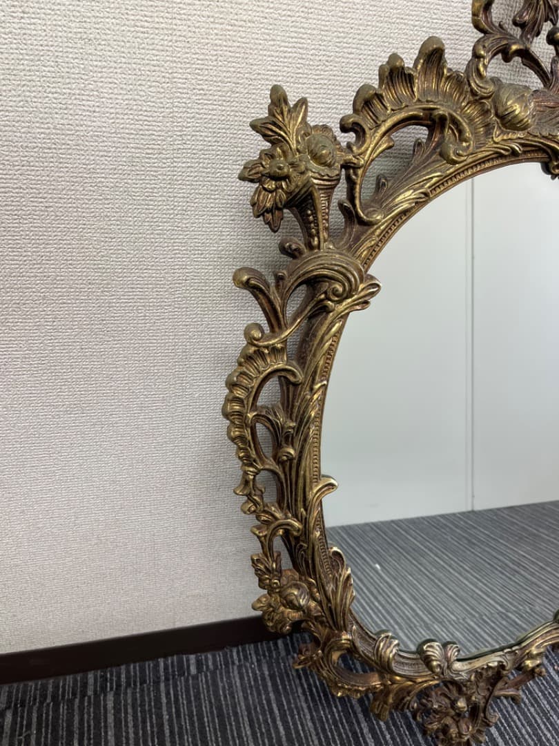 ミエミラー　ヨーロピアン　ヴィンテージ　壁掛けミラー　鏡　美容室　f806