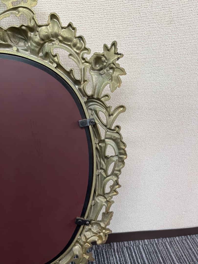 ミエミラー　ヨーロピアン　ヴィンテージ　壁掛けミラー　鏡　美容室　f806