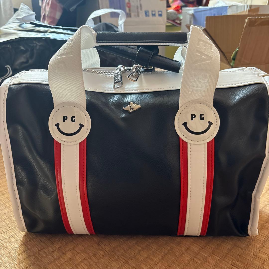 PEARLY GATES キャディバッグ 黒/白/赤