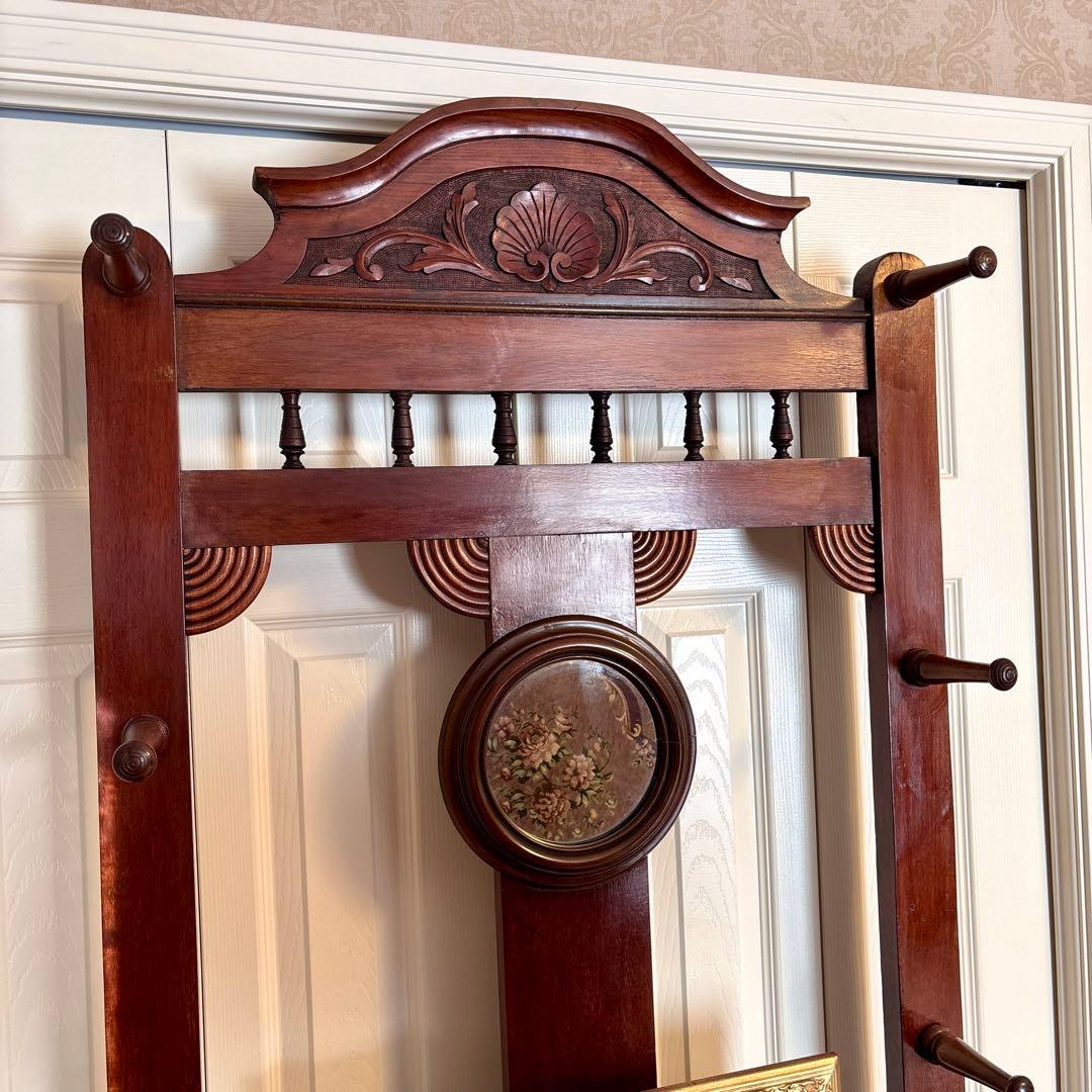 イギリス アンティーク ホールスタンド(西洋絵画はオマケ)