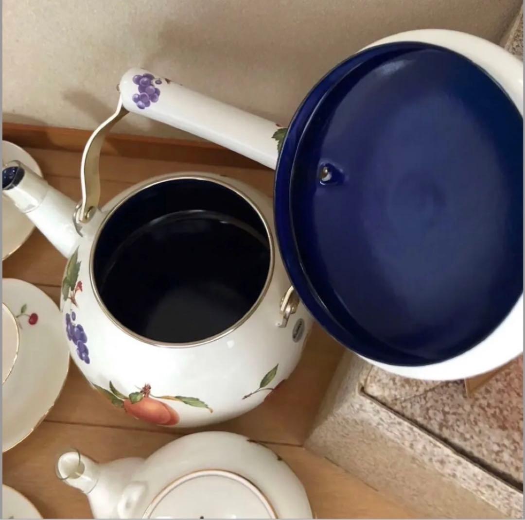 【希少】エジリー フルータスコレクション ケトル　急須　湯呑　茶器　セット