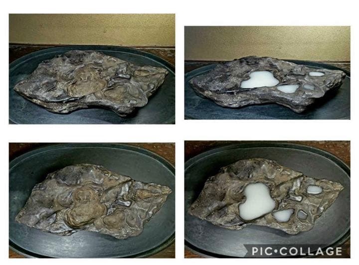 筑前山口川石の溜まり石 重量:9.48kg