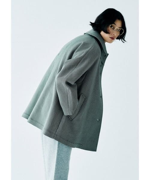 24AW LA MARINE FRANCAISE ウール混 リバーチェックコート