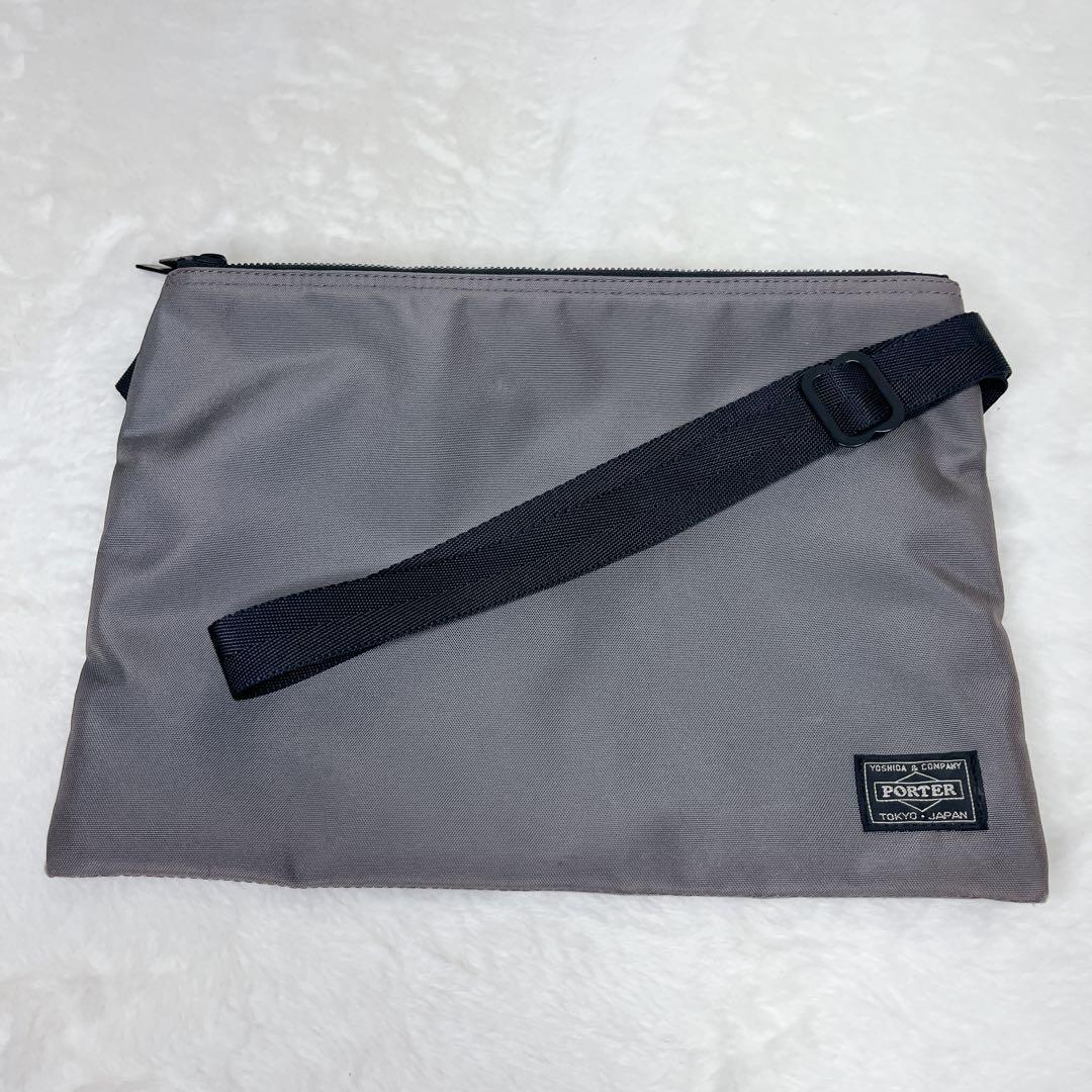 【未使用級】PORTER ポーター ジョイン グレー サコッシュ