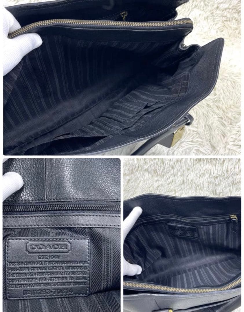 COACH コーチ　ブリーフケース　ビジネスバッグ　レザー　2way 70614