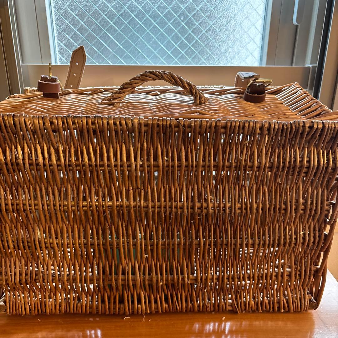 42cm 中型　ウイッカー・バスケット　新品　フォートナム&メイソン　バスケット