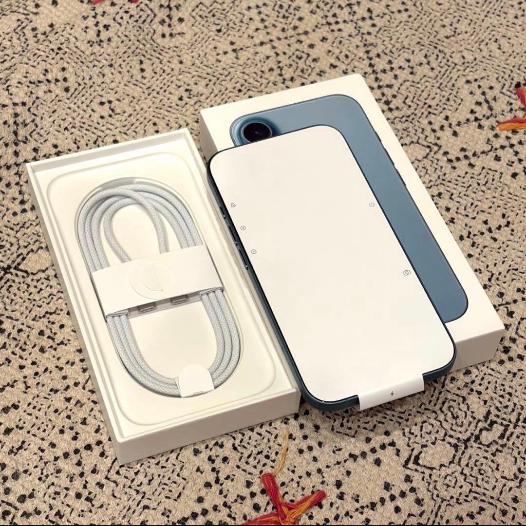 【新品未使用】iPhone16 128GB ティール バッテリー100%