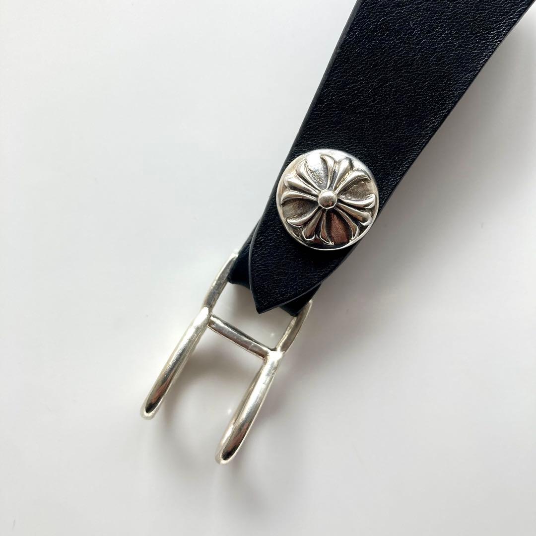 シルバー925 クロスボール　BWL トラッカーウォレット レザーベルトループ