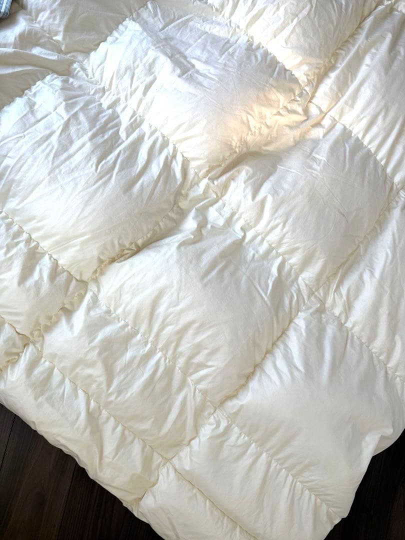 グース羽毛掛け布団　クィーンサイズ　グースダウン93%