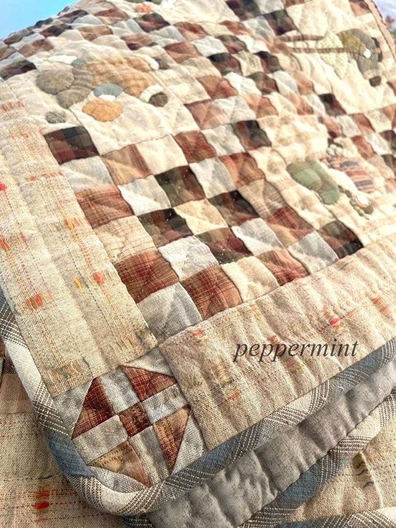 スーちゃんのタペストリー　パッチワークタペストリーパッチワークキルトタペストリー