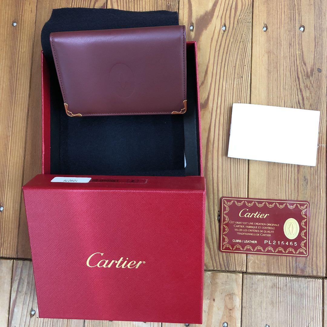 カルティエ　赤　カードケース