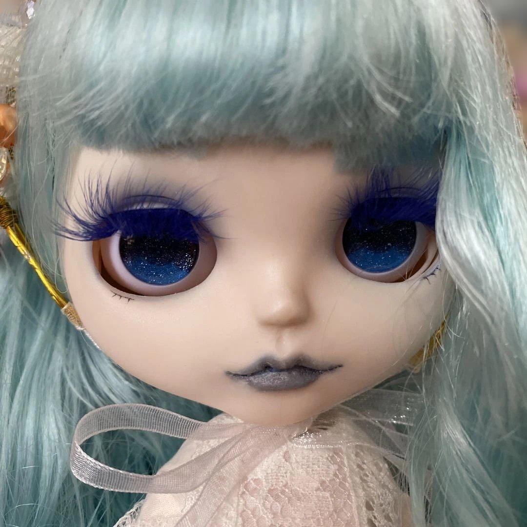 【専用商品です】カスタムドール『水の妖精』水色ロングウェーブヘア
