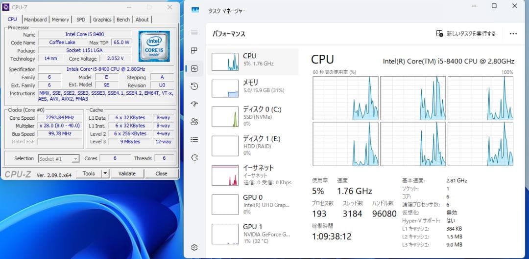 【最終価格】Lenovo デスクトップPC i5-8400 gt1030