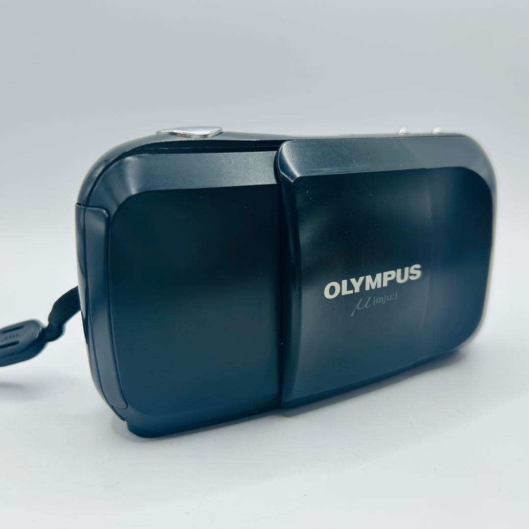美品　OLYMPUS μ mju 初代 ブラック コンパクトフィルムカメラ
